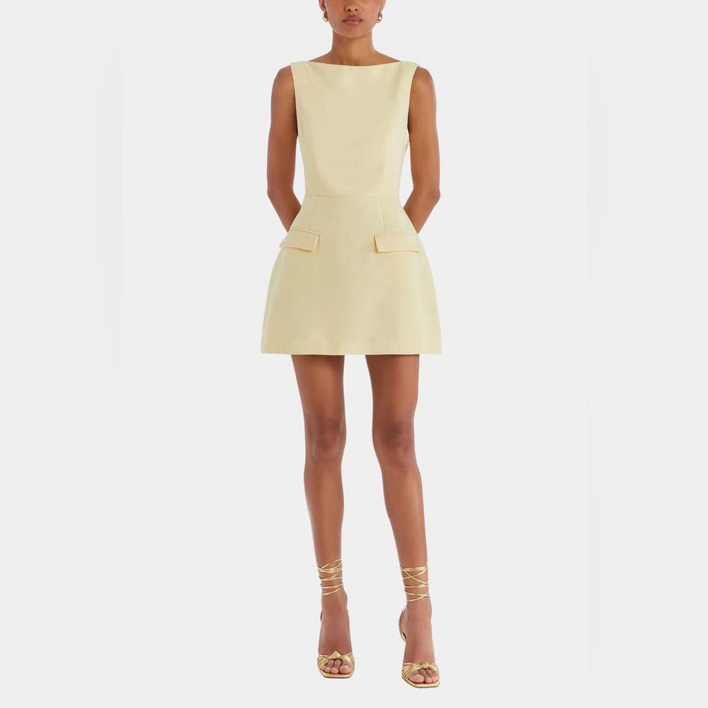Amanda Uprichard Cream Mini Dress